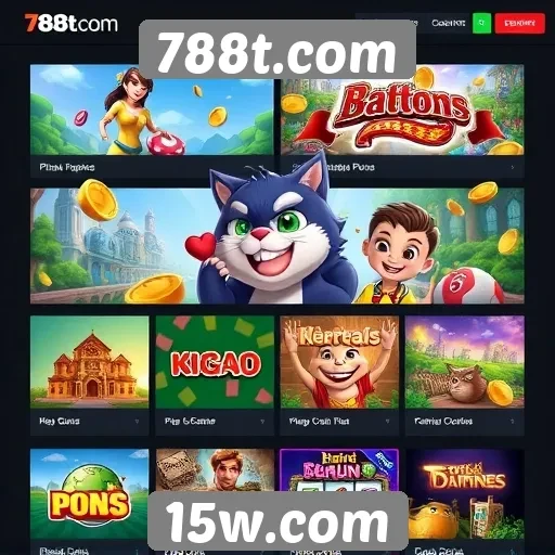 Variedade de jogos disponíveis no 788t para os usuários